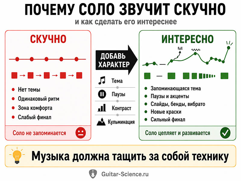 как украсить гитарное соло