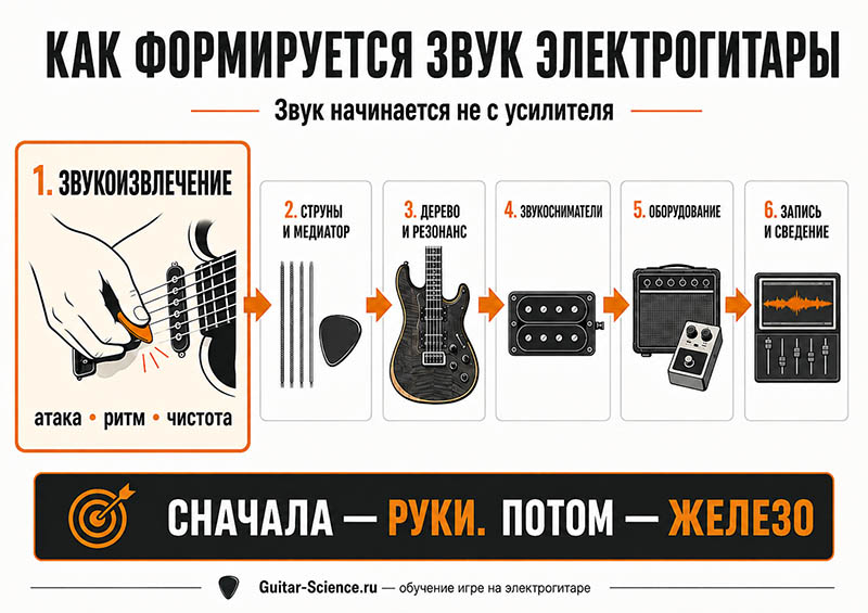 звук электрогитары