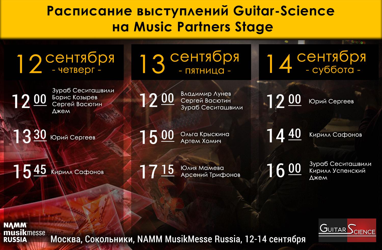 выступления Guitar-Science на NAMM